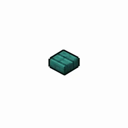 Pixel art illustration of a small chunky warped wood button