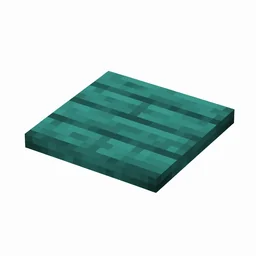 Pixel art illustration of a flat warped wooden slab with visible wood grain