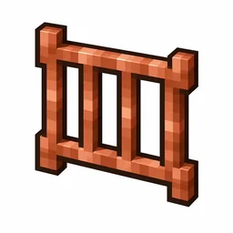 Pixel art illustration of a waxed copper bars, copper sealed with honeycomb