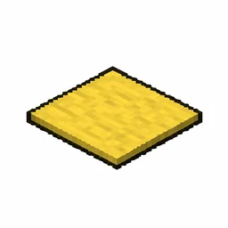 Pixel art illustration of a yellow carpet, a thin flat woven floor covering