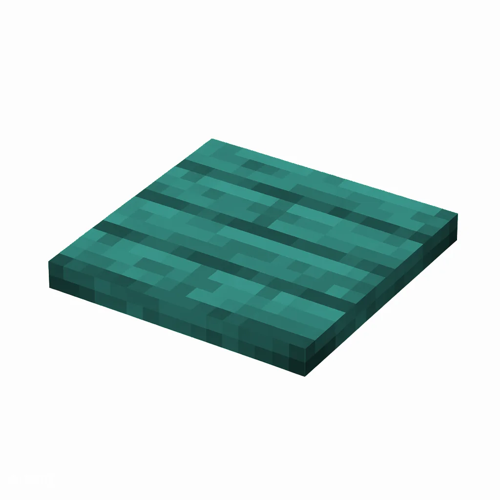 Pixel art illustration of a flat warped wooden slab with visible wood grain